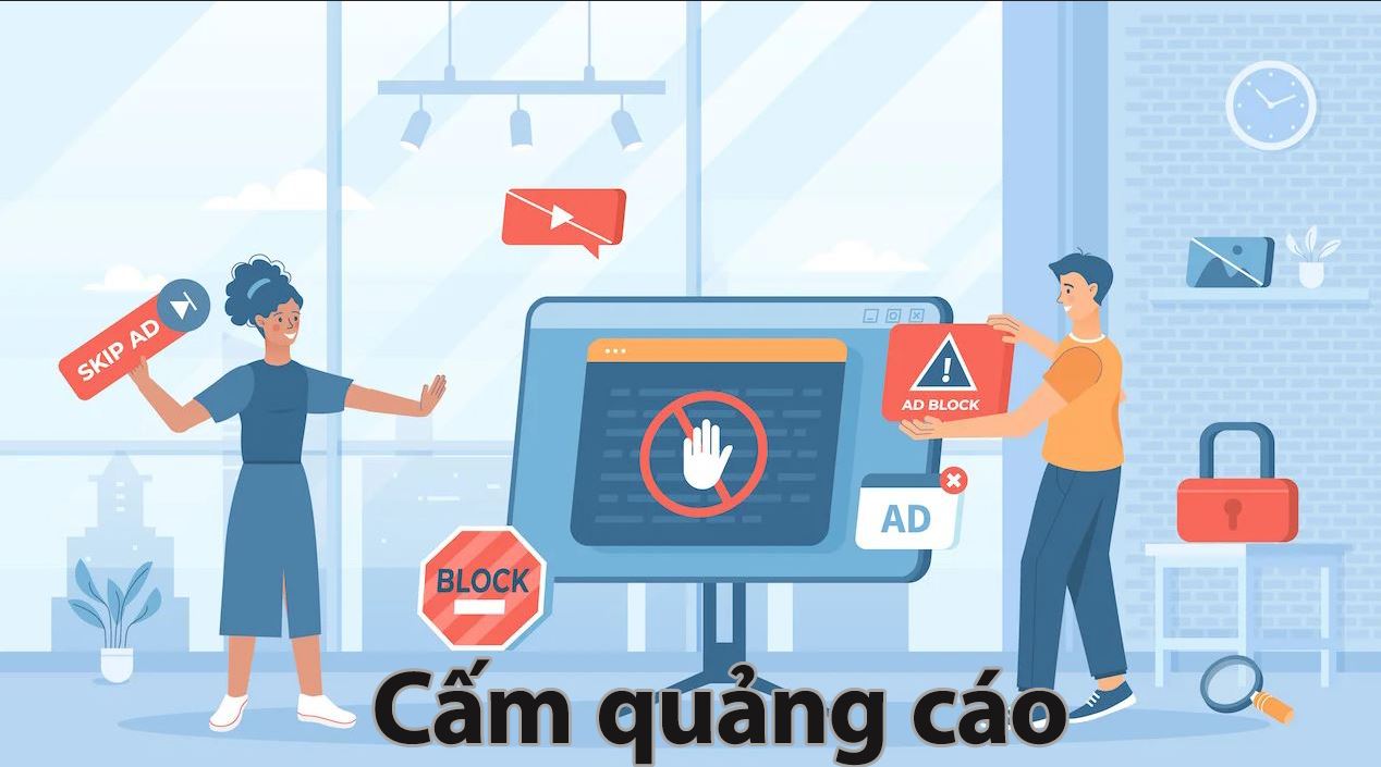 Cấm quảng cáo trong suốt trận đấu